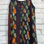 Just Cruising Multicolor Hawaiian Print Midi Tank Dress Spaghetti Strap Freesize Black Size undefined Photo 5