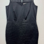 ECI  New York‎ Y2K Beaded Mesh Black Taffeta Cocktail Dress Size 10 Photo 0
