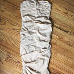 House Of CB Wonmen Railea Nude Corset Ruched Midi Sheer Chiffon Dress NWT Photo 4