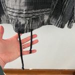 Lightweight Hoodie Popover Top Black Grey Size XL Photo 4