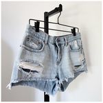 Billabong Drift Away Distressed Denim Jean Cut Off Shorts Sz 30 Photo 8