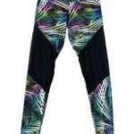 Onzie Palm Print Sheer Panel Leggings Size S/M Photo 0