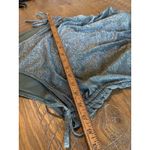 Xhilaration  One Piece Swimsuit Metallic Ruched Sides Drawstring XL High Hip Swim Photo 4