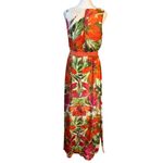 Eliza J  Tropical Floral Chiffon Maxi Dress - Size 4 Photo 4