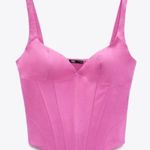 ZARA NWT  Linen Blend Corset Top Photo 0