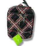 Vera Bradley Mini Hipster Crossbody Bag Minsk Plaid Pockets Quilted Black Red Photo 4