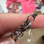 Silver Tone Rhinestone Costume Jewelry Necklace Layered Womens Photo 7