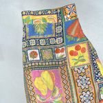 Rose + Olive Size 3X Vibrant Floral - Fruit Novelty Print Button Up Blouse Top Photo 4