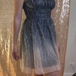 Teeze Me Juniors' Ombré Glitter Tulle Dress Photo 2