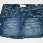 Maurice's π NWT sz 9 10 Dark Denim Jean Mini Skirt Photo 0