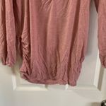 Old Navy Maternity Pink Metallic Fitted Blouse M Photo 5