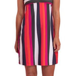 Krimson Klover Odessa Swim Dress In Prism Stripe Size M Red Size M Photo 0