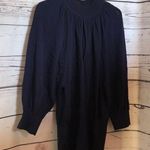 Arden B Navy Blue front slit light crew Tunic sweater Or Mini Dress Women’s L Size L Photo 4