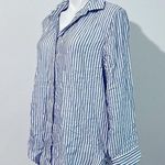Vintage Havana Striped Beach Shirt, NWT, Size S Blue Photo 4