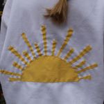 sun patchwork crewneck White Size M Photo 0