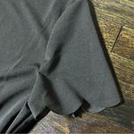 SheIn  Curve Black Short Sleeve Scallop Trim Dress Photo 3