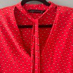 ZARA Red Flowy Blouse Photo 1