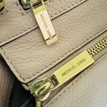 Michael Kors Harper Blossom Baby Pink Leather Medium Satchel Crossbody Bag Photo 7