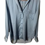 Equipment  Femme Keira Satin Button Down Top Size Medium Photo 2