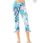 Lilly Pulitzer  21” Luxletic Gemma Weekender Cropped Legging Multi Jet Stream XS Photo 4
