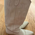 Steve Madden  White Cowboy Boots Photo 0