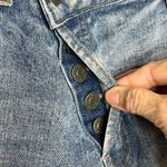 Vervet Flying Monkey Jeans Size 29 Asymmetrical Button Fly Distressed Blue Cropped Jean Photo 4