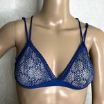 Victoria's Secret Blue Lace Criss Cross Bralette Photo 0