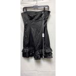 BMC) Misope' Dress Women's‎ Large Black Strapless Ruffle Hem Cocktail Photo 3