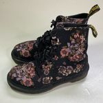 Dr. Martens Floral Canvas Beckett Lace Up Boots Size 6 Photo 3