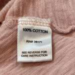 Nytt distressed sleeveless asymmetrical t- shirt top blush pink Sz XS runs large Photo 9