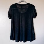 BCBGMAXAZRIA  Black Short Sleeve Round Neck Tee Size Small Photo 4