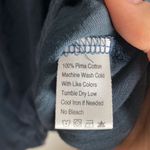 Lilla P deep slate blue pima cotton slub smocked v Photo 48