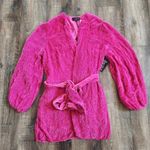 Retrofete Gabrielle Robe Dress in Pink Sequins Size Medium NWT Long Sleeve Photo 1