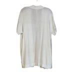 Joan Rivers Size Small Cream Short Sleeve Drop Shoulder Knit Cardigan Pockets Photo 1