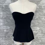 Amanda Uprichard Betty Bustier Top in Black Photo 1