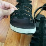 Steve Madden Black Suede Gladiator White Sole Sandal Photo 8