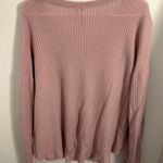 Mudd Waffle Knit Pink Sweater Photo 2