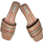 Vintage Havana  Finley Low Heel Basket Weave Multi-color sandals Sz 9 Photo 0