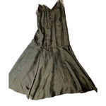 COS  Paisley Print V Neck Midi Olive Green Sleeveless A Line Size 38 size S Photo 0