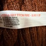 Free People  Beach Turtleneck Sweater OB1207478 Brown Rust Open Back Size Small Photo 9