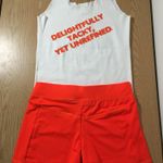 Hooters New Women’s  Tank and Shorts Uniform outfit from Clearwater Florida Size Large  Photo 1