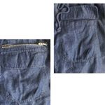 New York & Co. Navy Blue Denim Trench Coat Photo 10