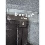 Beulah Style Black Overlay Wide Leg Culotte Pants Women's Small Evening Dressy Photo 6