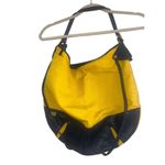 ✨ESCADA Vintage Large Yellow & Navy Summer Scuba Tote✨ Blue Photo 2