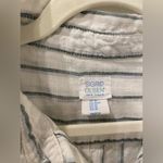 Sigrid Olsen 100% Linen Striped Button-Up Shirt Photo 1