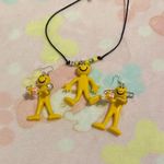 Handmade Grunge / punk fashion 90s Smile guy necklace and earrings () Photo 0