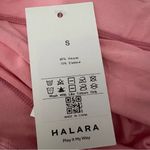 Halara High Waisted Lace Up Ruffle Hem Casual Shorts 3.5” Small Women’s Pink NWT Photo 3