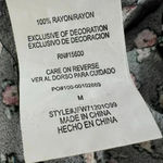 Daisy & Delilah Boho Black Floral Top Smocked Bodice Long Bell Sleeve Women’s M Size M Photo 10