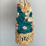 Haute Hippie  | Teal Floral Tote Bag Photo 7