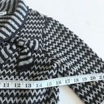 Moschino Bow Chunky Wool Knit Sweater Cardigan Gray Black Women's Size M Photo 7